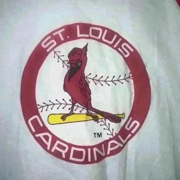 St. Louis Cardinals Champion T-Shirt White & Red, size Small - Picture 7 of 8